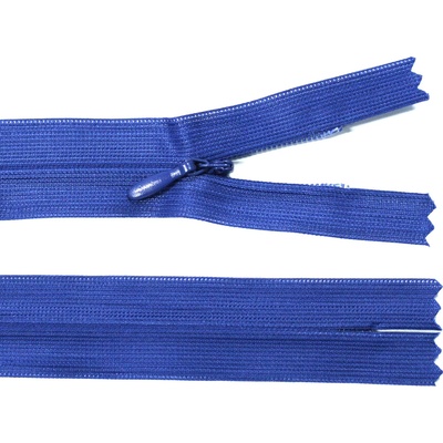 Spirálový zip no.3 skrytý nerozepínací 20cm - více barev color: 623 královská modrá