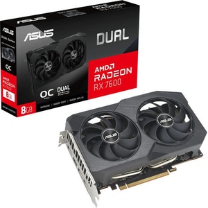 ASUS Radeon RX 7600 DUAL OC EVO 8GB (DUAL-RX7600-O8G-EVO/90YV0LD0-M0NA00) Видео карти