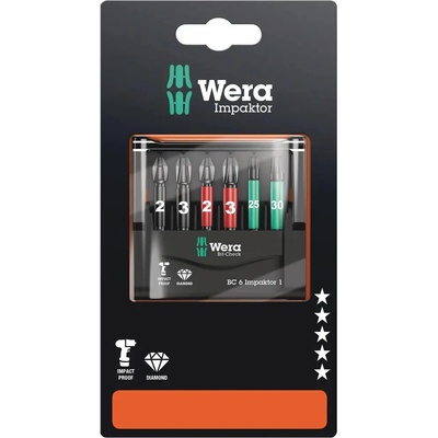 Wera Impaktor 1 SB 6 dílný 073890