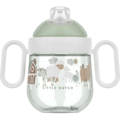 Little Dutch Чаша против разливане Little Dutch Little Farm - С дръжки, 200 ml (108017065399)