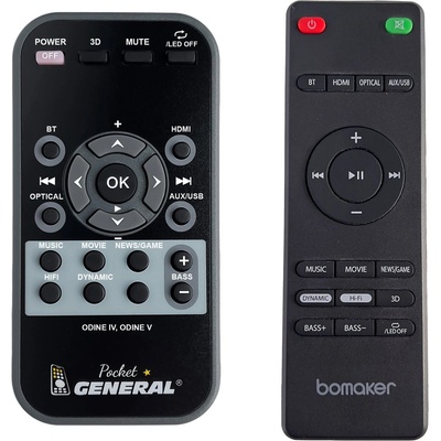 GENERAL BOMAKER Odine IV, Odine V - дистанционно управление дубликат (Odine IV, Odine V)