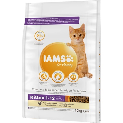 Iams Vitality Kitten Fresh Chicken 2 x 10 kg