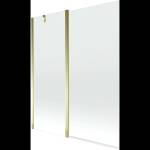 Mexen Flip двукрилен параван за баня 140 x 150 см, прозрачен, златен - 894-140-101-50-00 (894-140-101-50-00)