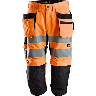Snickers Workwear kraťasy LiteWork reflexní 3/4 'Pirate' oranžové