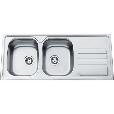 Sinks OKIO 1200 DUO V matný 0,7 mm - Matný