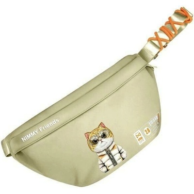 Taška přes rameno Nimmy Crossbody Cool&Cute 2.0 Cat – zelená