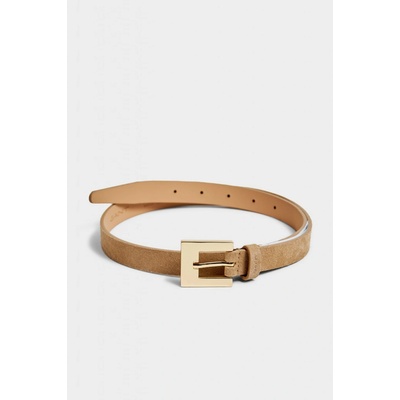 Gant opasok SLIM SUEDE BELT biela