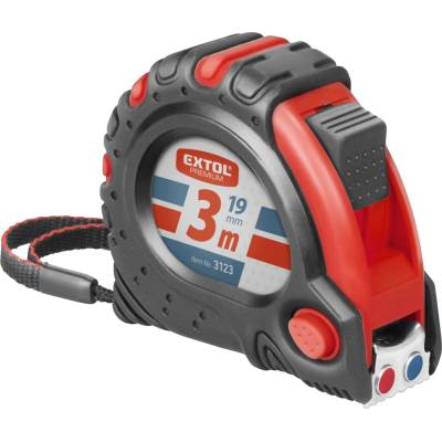 EXTOL PREMIUM metr svinovací, 3m, š. pásky 19mm