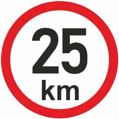 LTTS cz Samolepka - omezená rychlost REFLEX 25km