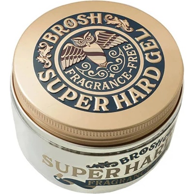 Silný gél na vlasy bez parfumácie BROSH Super hard gel Fragrance free 200 g