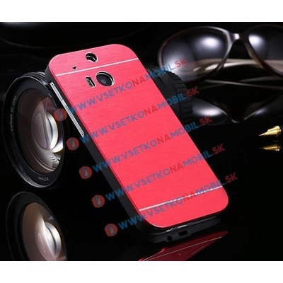 PROTEMIO Hliníkový kryt HTC One M8 červený