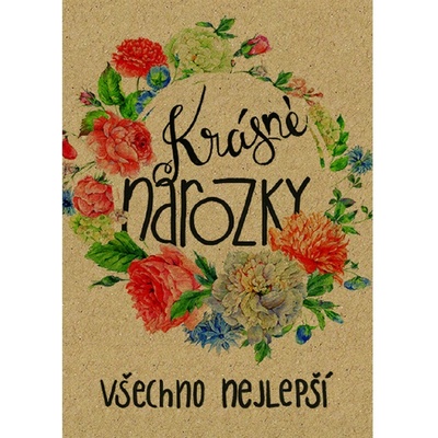 Baloušek BeBechy - přání XL, Narozky, A5, kraftový papír