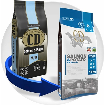 Delikan CD Salmon & Potato 15 kg