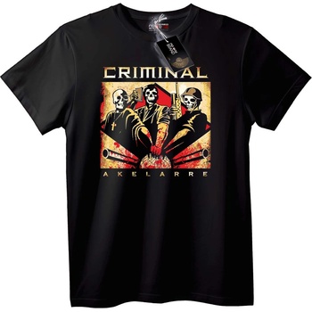 NOONEBRAND Тениска Престъпен Акеларе - 2XL, Black
