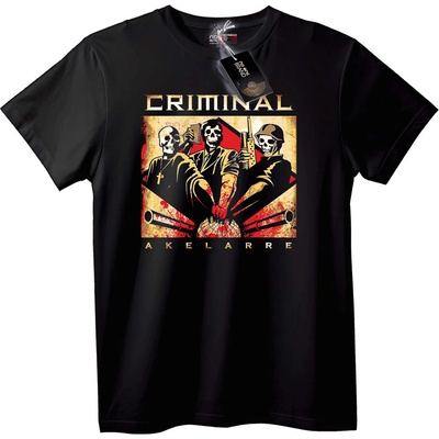 NOONEBRAND Тениска Престъпен Акеларе - 2XL, Black