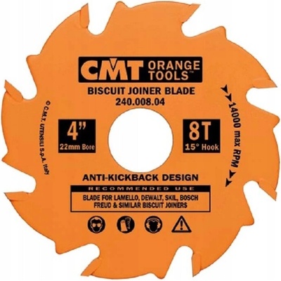 CMT Kotúčová drážkovacia fréza na lamely 100x22mm 6 zubov