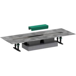 Hansgrohe uBox universal - Комплект за плоско монтиране на линеен душ канал 70 см, неръждаема стомана 56017180 (56017180)