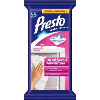 PRESTO čistiace utierky na rôzne povrchy 55 ks