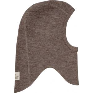 Huttelihut Детска зимна шапка (beanie) Huttelihut Kid's Balaclava Wool Rib Balaclava - Brown Melange - размер 44 cm (904-5557-0210)