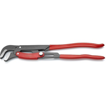 KNIPEX Тръбен ключ с S-образни челюсти 2" и бърза настройка, сиво-фосфатиран, червена ръкохватка 560мм, Knipex (K8361020)