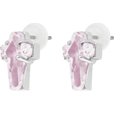 Swarovski náušnice ESSW27 pink
