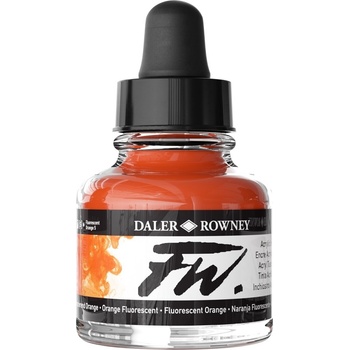 Daler Rowney FW Акрилно мастило Fluorescent Orange 29, 5 ml 1 бр (160029653)