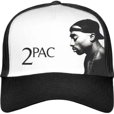 2Pac Profile Photo Шапка с козирка Black & White UNI (2PACMBCAP02WB)