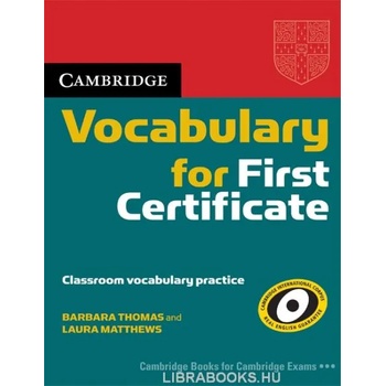 Cambridge Vocabulary for First Certificate Book without answers