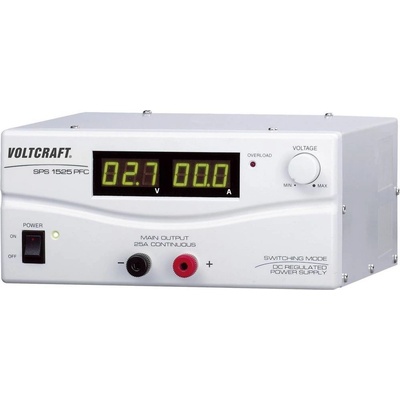 VOLTCRAFT SPS 1525 PFC laboratorní zdroj s nastavitelným napětím, 3 - 15 , 2 - 25 A, 375 W, Remote, výstup 1 x, SPS 1525