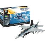 Revell Сглобяем модел, Revell, Top Gun, Изтребител F-A-18E Super Hornet, 161 части (R03864)
