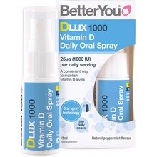 BetterYou Dlux Daily Vitamin D 1000 IU Oral Spray Natural Peppermint 15 ml