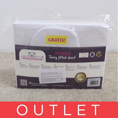 Babymatex plachta froté biela 60x120