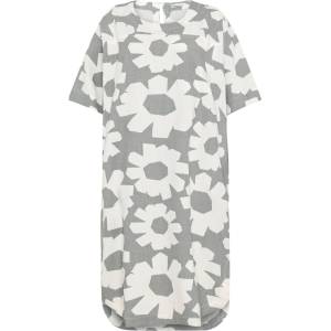 KnowledgeCotton Apparel Дамска рокля Knowledgecotton apparel Women's Linen-Mix Printed T-Shirt Dress - Grey (134-1892-0111)