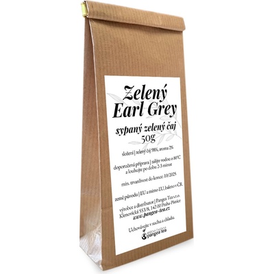 Růžová čajovna Pangea Tea Zelený Earl Grey zelený čaj 200 g