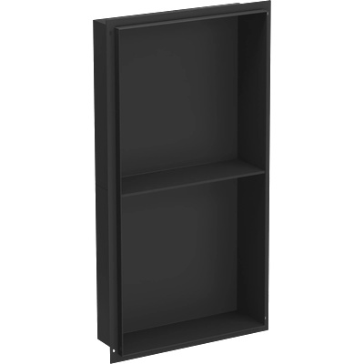 Mexen X-Wall-NR нишова полица без фланец с рафт 60 x 30 см, черна - 1971603010S (1971603010S)