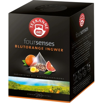 TEEKANNE Foursenses Tea Pyramids Blood Orange Ginger 20 pyramidových sáčků