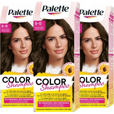 Palette Color Šampon 221 Středně hnědá x3