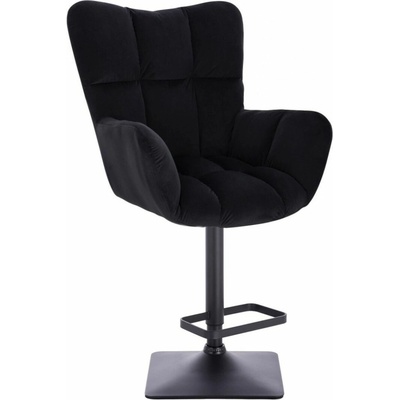 LuxuryForm Design Aurora Velur na čiernej hranatej podstave čierne
