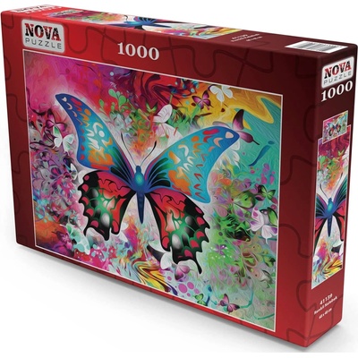 Nova Puzzle Пъзел Nova puzzle от 1000 части - Цветна пеперуда (NOVA41139)