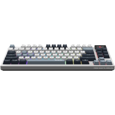FORGE GK600 TKL WIRELESS SKY - Hot-Swappable Mechanical Switches, PBT Keycaps, Sound-Dampening Foam and Gaskets, Integrated Display, RGB LED, 2.4GHz, BT, USB-C (FORGE_GK600_TKL_W_SKY_US)