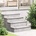 vidaXL Стъпало Полумесец 15 pcs Сребрист 60 x 18 x 2, 5 см Алуминий (4104231)