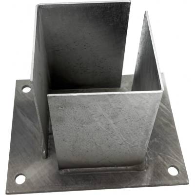Patka na sloupek 120 x 120 mm pozinkovaná - Zn