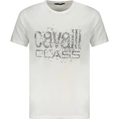 Cavalli class Тениска с къс ръкав за мъже cavalli class, Размер m, Цвят Бял (txt60djd060_bi00533)