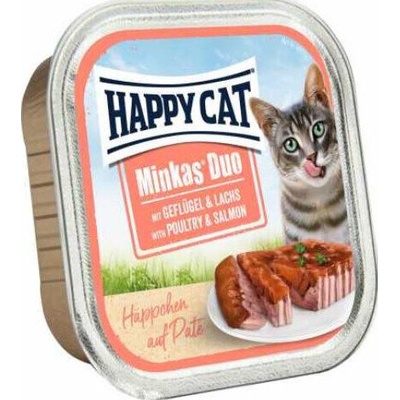 Happy Cat Minkas Duo Poultry & Salmon пастет за котки с пиле и сьомга 100gr