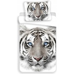 Jerry Fabrics Obliečky Biely Tiger Bavlna 140x200 70x90