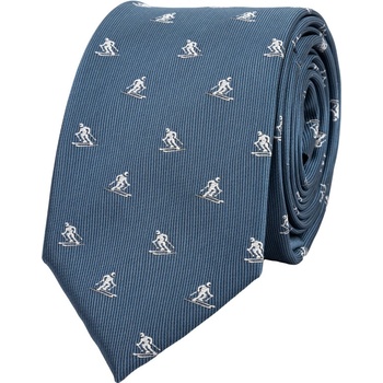 Bubibubi kravata lyžař modrošedá