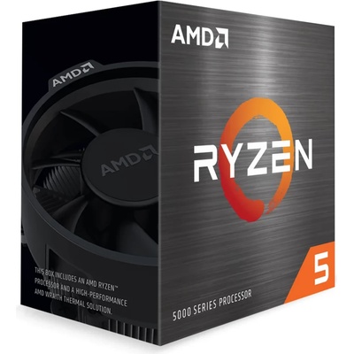 Процесор AMD Ryzen 5 5600T, шестядрен, (3.5/4.5 GHz, 35MB Cache, AM4) Box, с охлаждане (100-000001584BOX)