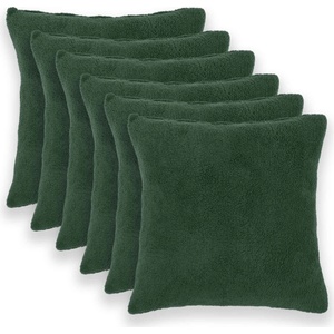 vidaXL Калъфка за възглавница 6 pcs HEERLEN Тъмнозелено 70 x 70 cm (913392)