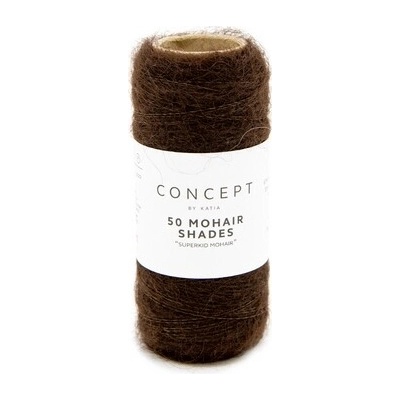 50 MOHAIR SHADES Katia Farby 50 MOHAIR: 15 čokoládovo hnedá