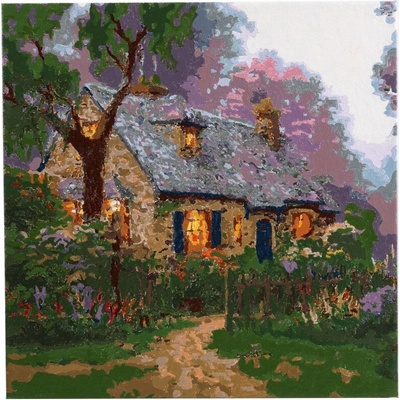 Craft Buddy Творчески комплект, Craft Buddy, Рисуване по номера, Вила Foxglove, 30 х 30 см